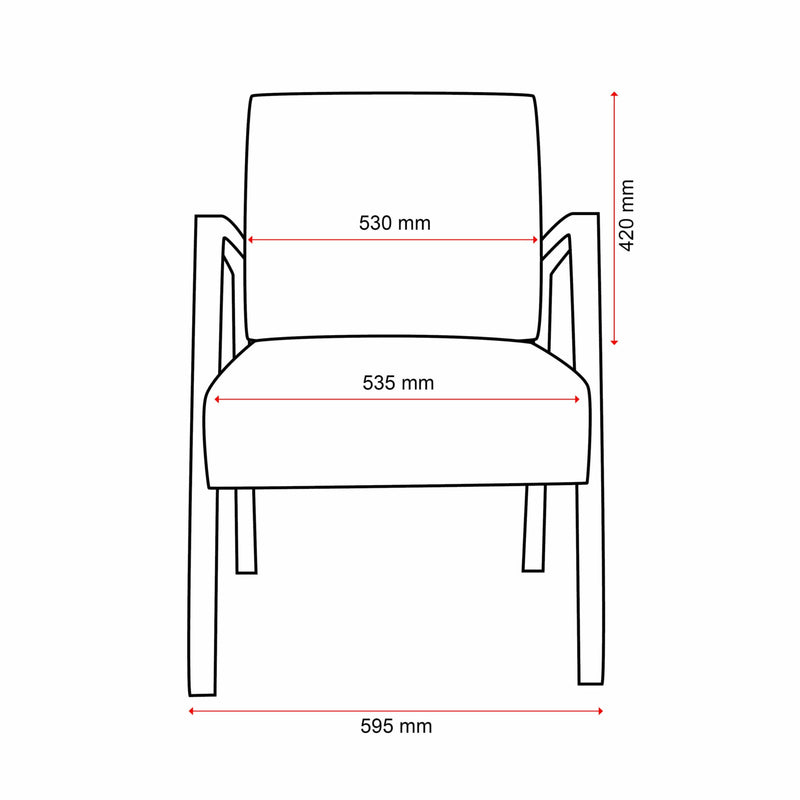 Bella Guest Chair (Indent)