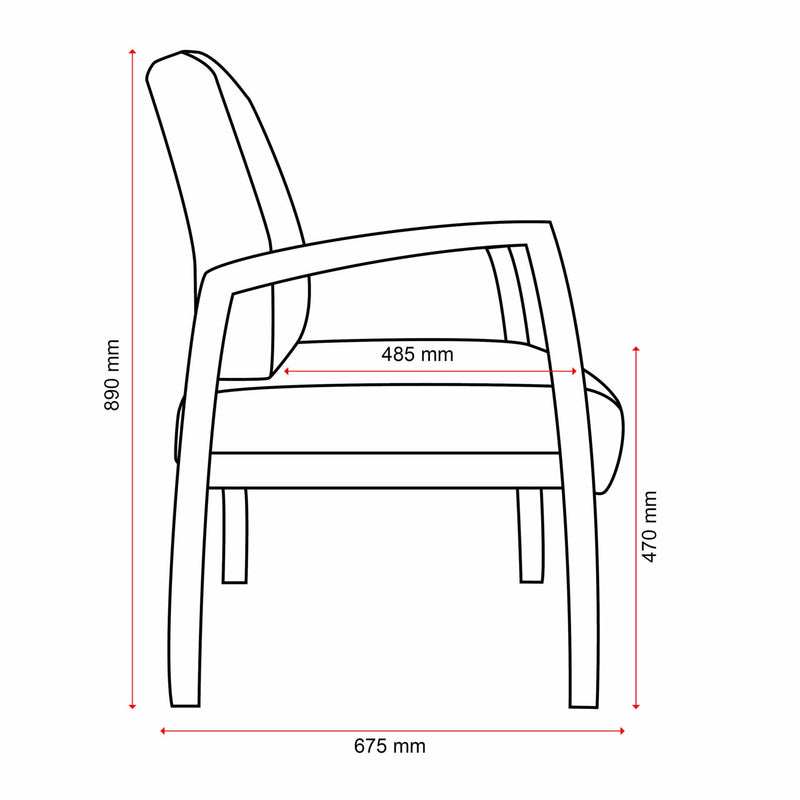 Bella Guest Chair (Indent)