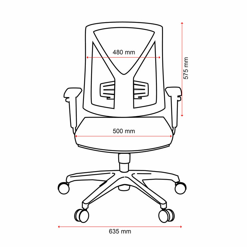 Brio II Mesh Back Chair w/Arms