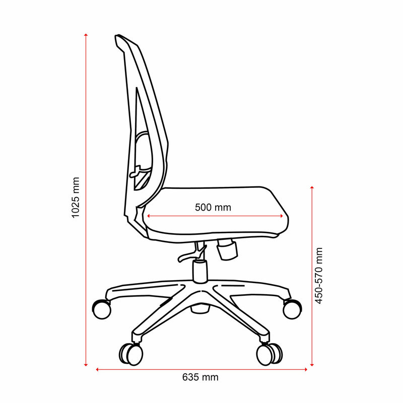 Brio II Mesh Back Chair w/Arms