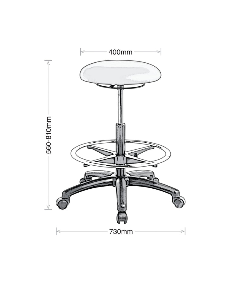 Button Highlift Stool