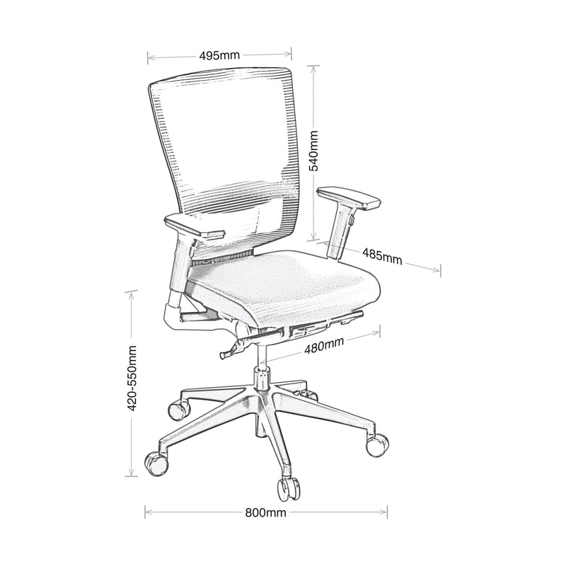 Cloud Ergo w/Armrests