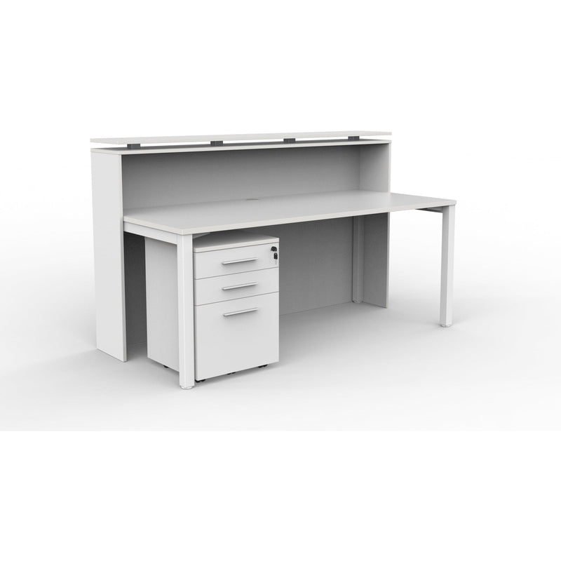 Cubit Reception Facade & Cubit Desk/Mobile Combo-Reception Desks-Smart Office Furniture