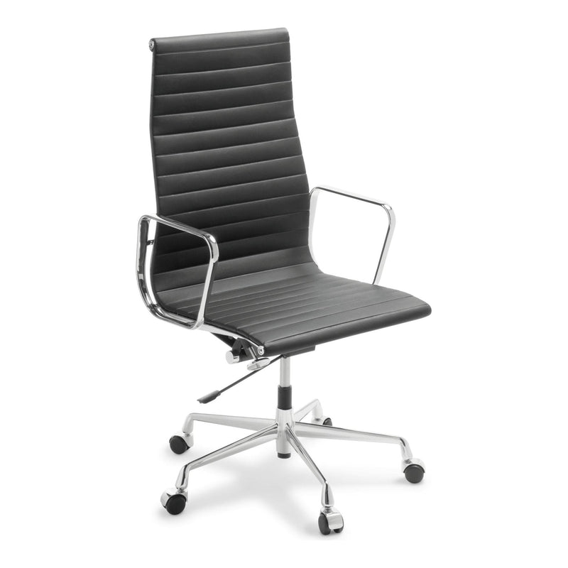 Eames Replica Classic High Back Black Leather