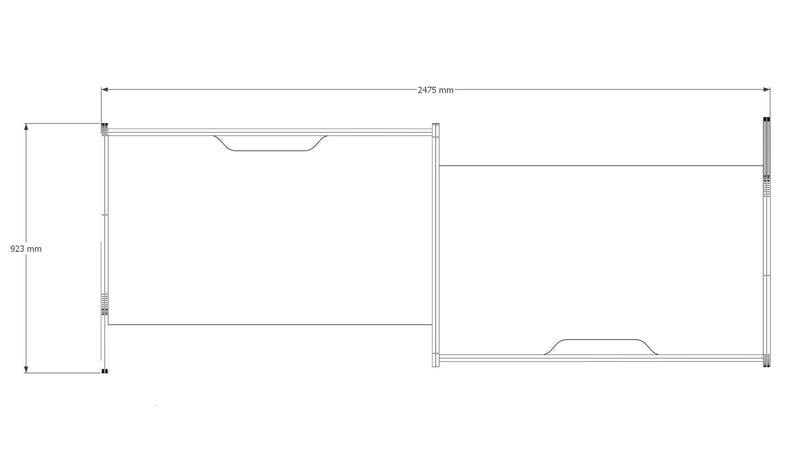 Edge 2 Person Zigzag Focus Booth