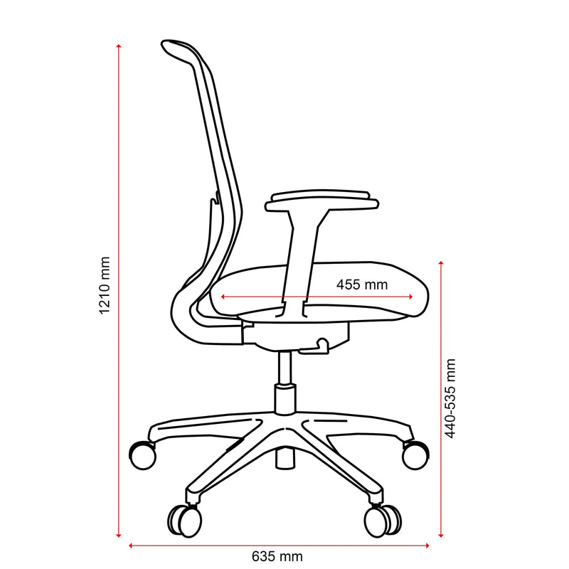 Elan - Black Mesh Back Chair w/Seat Slide