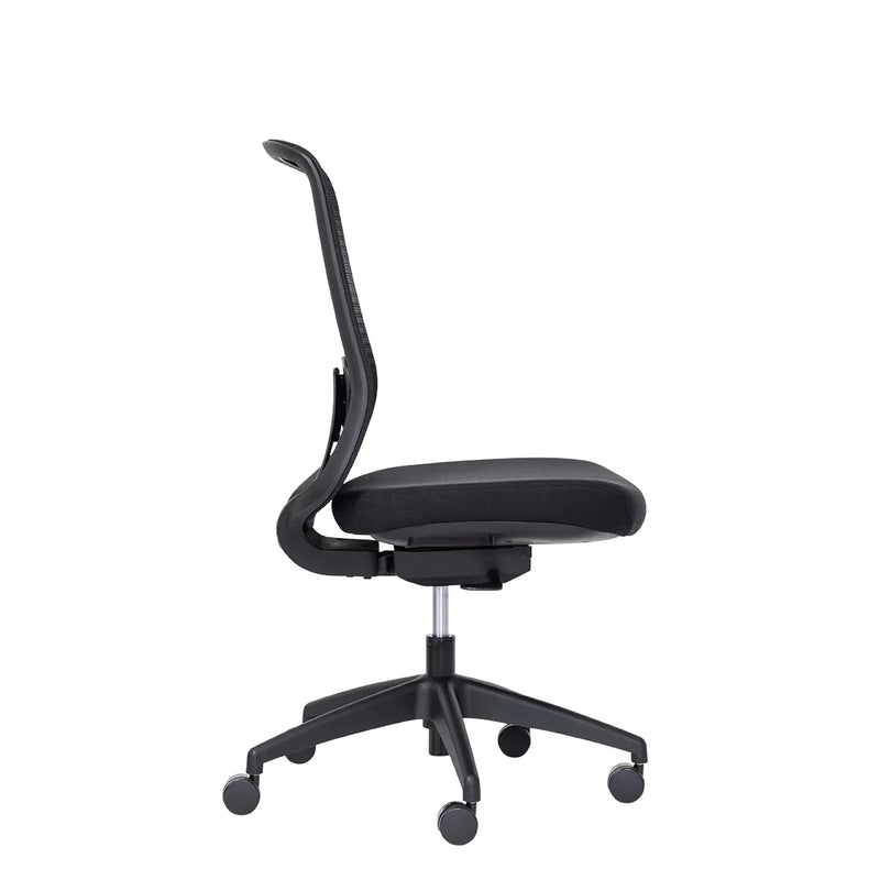 Elan - Black Mesh Back Chair w/Seat Slide