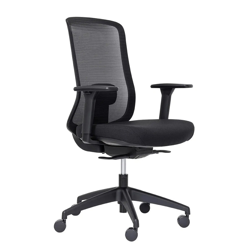 Elan - Black Mesh Back Chair w/Seat Slide