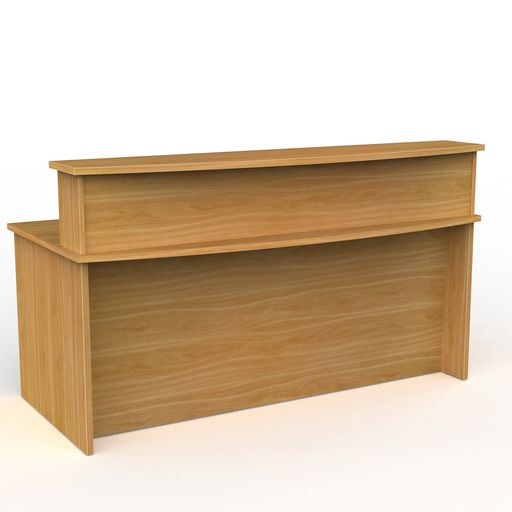 Ergoplan Bow-Front Desk & Reception Hutch