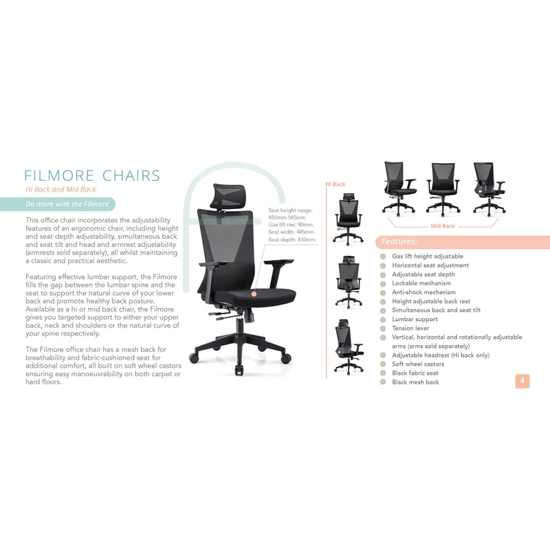 Filmore Mid Back Chair