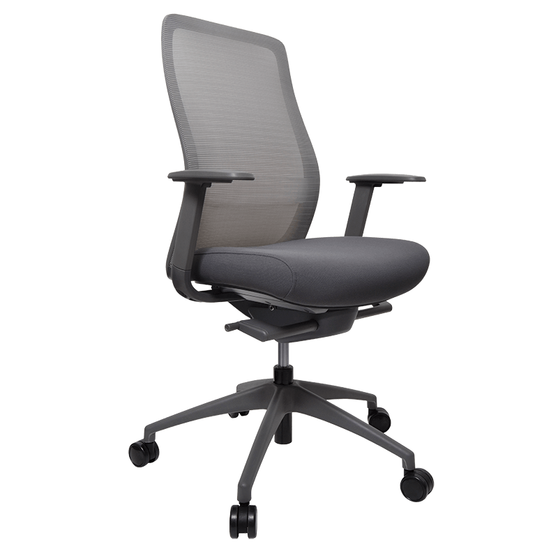 Konfurb Luna Grey Mesh Back Chair