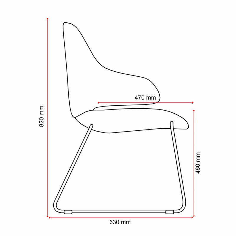 Konfurb Orbit Mid Back Sled Base