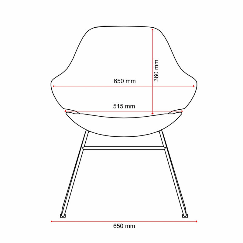 Konfurb Orbit Mid Back Sled Base