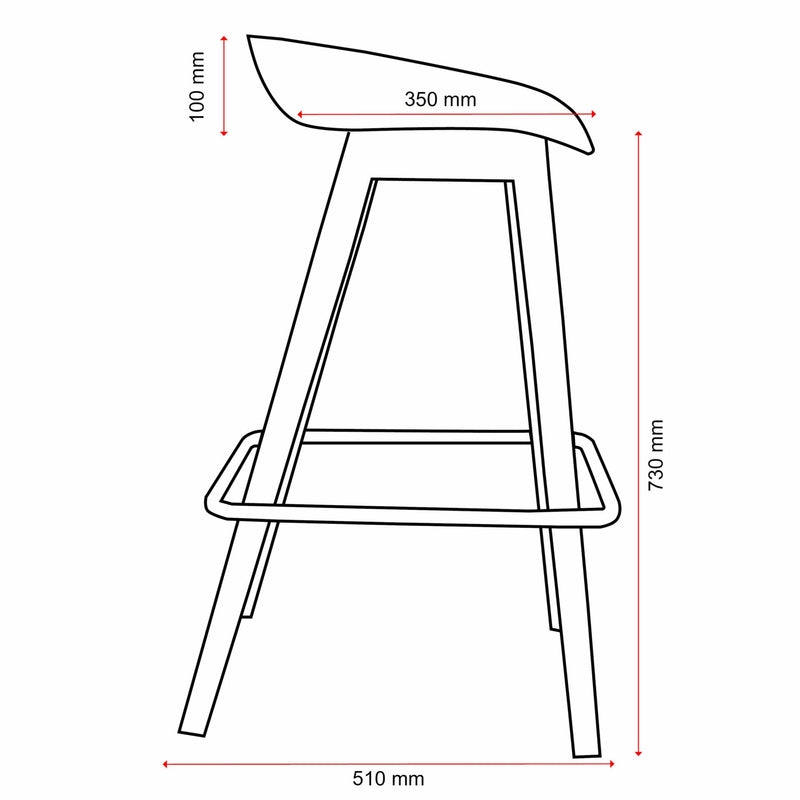 Konfurb Pala w/ Upholstered Seat