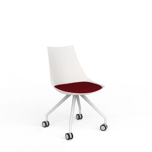 Luna White with Castor Base-Office Chairs-Smart Office Furniture