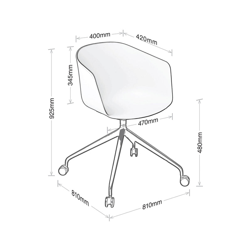 Max Tub 4-star Swivel