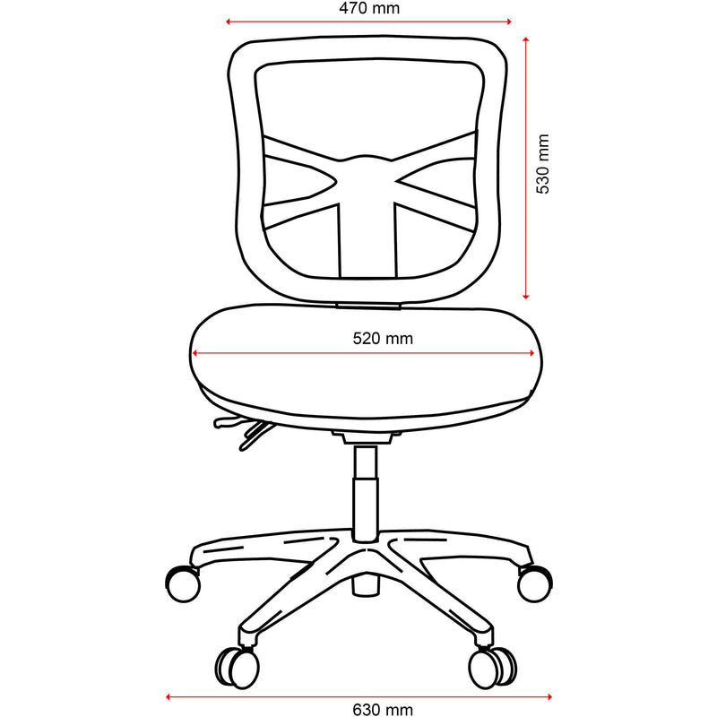 Metro Mesh Back Chair - Nylon Base