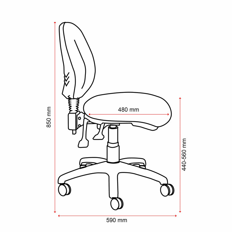 Mondo Java 3 Lever Mid Back