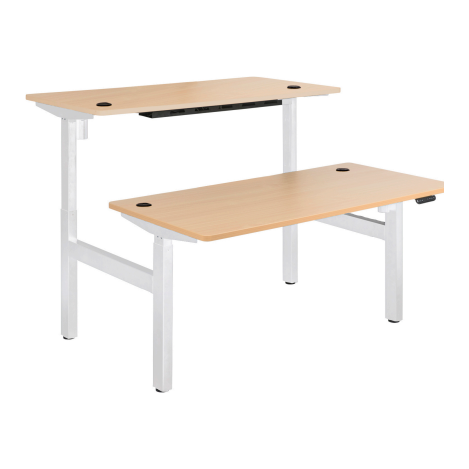 Pulse Electric Height Adjustable 3 Stage Shared Desk Range