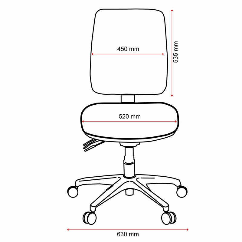 Roma 3 Lever High-Back Office Chair-Task Chair-Smart Office Furniture