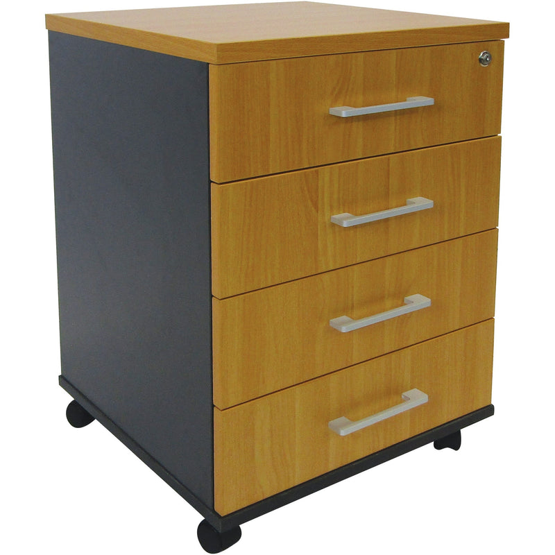 SmartOffice QS Mobile 4 Drawer Locking-Desk Parts & Accessories-Smart Office Furniture