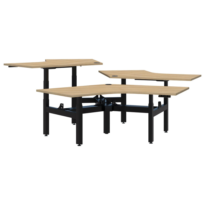 Summit II Electric 120° 3 Pod Desk Range